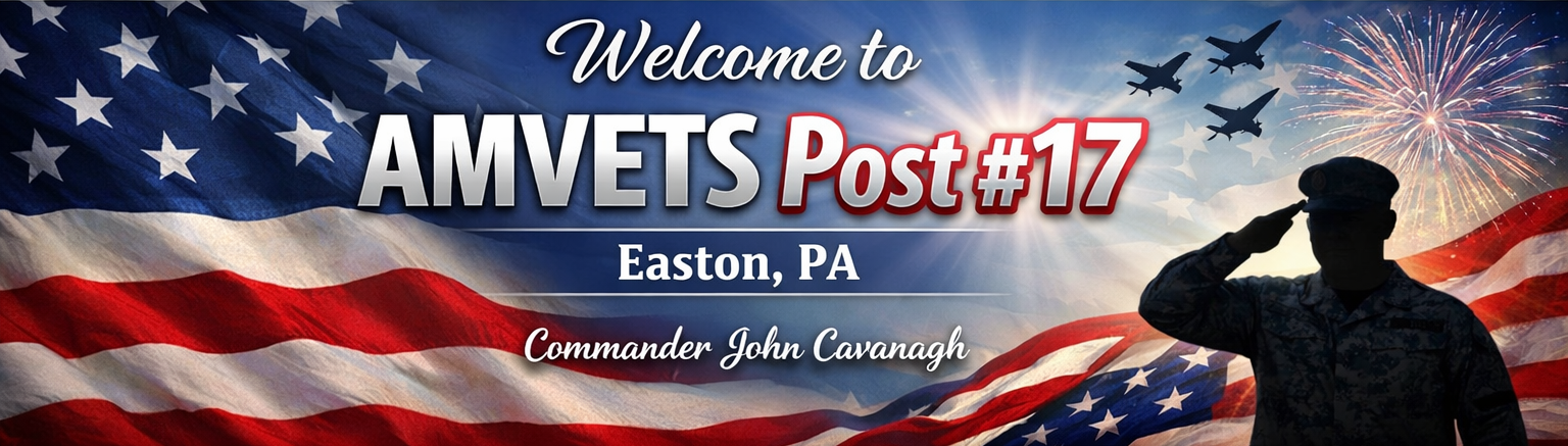 Amvets Post 17 Welcome